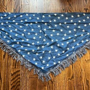 USA handkerchief blue with white stars